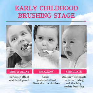 Dentifrice en mousse pour enfants nettoyage des dents blanc brillant anti-cavité saveur de fruit dentifrice en mousse pressée - Product Image 3