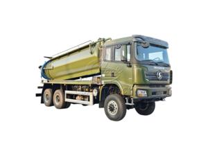 Custom green Shacman 6×6 off-road sewage <b>suction</b> truck, Weichai-powered for tough road conditions, for overseas export, - Product Image 1