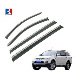 Pour MITSUBISHI PAJERO <span class=keywords><strong>SHOGUN</strong></span> 2004-2016 <span class=keywords><strong>PC</strong></span> haut de gamme + visière en acier inoxydable - Product Image 1
