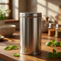 Boîte en fer blanc ronde au design moderne JH pour aliments pour bébés et sandwichs avec impression offset