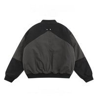 Veste pilote en patchwork de marque de mode américaine rétro pour hommes, manteau de style baseball ample et épais, vêtements d'extérieur élégants