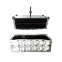 Projecteur Solaire d'Avertissement en Acier Inoxydable 304, Étanche IP66, Portée Visuelle 1000m, Écran LED, Durée de Vie >5 Ans, Installation Facile