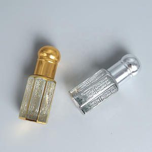 Nuevo Diseño de Gotero de Vidrio Octagonal Dorado de 3 ml, 6 ml y 12 ml para Roll-on, Botella de Aceite Esencial para Perfume y Aceite de Oud - Product Image 1