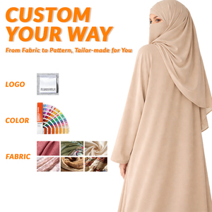 ムスリム女性用ソリッドヒジャブ 軽量で通気性のあるヘッドスカーフ オールシーズン着用可能 - Product Image 1