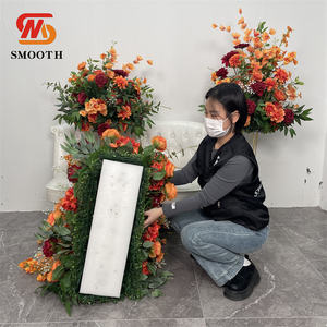 Boule de fleurs artificielles en soie lisse, faite à la main, imperméable, pour table - Taille personnalisable pour Noël et la rentrée scolaire - Product Image 6