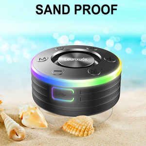 O Chuveiro alto-falante com dente azul ventosa r no banheiro com luz FM rádio microfone IPX7 à prova d'água - Product Image 2