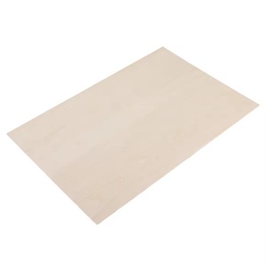 Láminas de Madera Contrachapada Natural Premium de 100x50x2mm, Paneles de Madera Lisos sin Acabado, Paquete de 10 para Corte Láser y Manualidades - Product Image 1