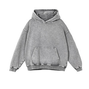 RNSHANGER Felpe con Cappuccio Lavaggio Retrò 10 Colori Uomo Donna Pullover <span class=keywords><strong>Oversize</strong></span> Hip Hop in 100% Cotone Maglie <span class=keywords><strong>Vintage</strong></span> - Product Image 6