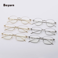 Boyarn Cut Blue Ray Gafas de computadora Marcos de metal redondos cuadrados personalizados Gafas de bloqueo de luz azul 2024 para hombres Mujeres Hombres