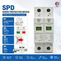 Parafoudre monophasé 2P Type 2 sur rail DIN 230V ISO9001, décharge maximale 40kA 1.2kV 275V AC, 20kA en entrée, garantie 5 ans pour usage domestique