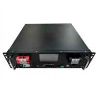 Sistem Cadangan Daya Baterai Rumah Rakit Rak 51.2V LiFePO4 Semi-solid State Battery Pack 100Ah Garansi 10 Tahun Inverter Hybrid