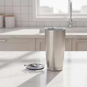 Customize Logo 20 Vacuum Insulated Stainless Steel <b>Coffee</b> Mug Slider Lid BPA Free Leak-Proof Hot&Cold Drinks Office Travel - Product Image 1