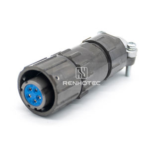 Conector electrónico de la serie FQ14 a prueba de agua de bayoneta, conector electrónico de la serie FQ de Rusia - Product Image 1