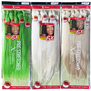 Extensiones <span class=keywords><strong>de</strong></span> <span class=keywords><strong>Cabello</strong></span> Sintético <span class=keywords><strong>para</strong></span> <span class=keywords><strong>Trenzas</strong></span> Africanas, Preestiradas, 52 Pulgadas, Color Plateado, 500g, <span class=keywords><strong>Cabello</strong></span> Lacio Yaki <span class=keywords><strong>para</strong></span> <span class=keywords><strong>Trenzas</strong></span> - Product Image 2