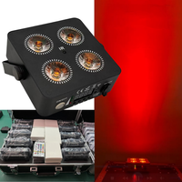 10pc + Flight Case/Battery Operated Freedom Par Lights 4x18w DMX512 Wedding Uplight Wireless dmx Par light IR Remote