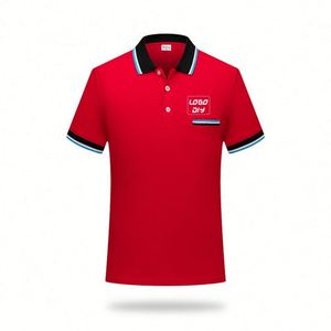 เสื้อโปโลชายแบบใหม่ ลายปักกวาง ผ้าฝ้าย แขนสั้น สไตล์ลำลอง - Product Image 2