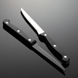 Coltello da bistecca in acciaio inox coltello da taglio affilato coltello da bistecca seghettato per cucina ristorante stoviglie campeggio - Product Image 4