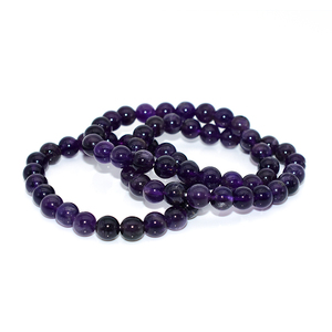 Braccialetto di <span class=keywords><strong>ametista</strong></span> scuro naturale all'ingrosso 4/6/8/10/12/14/16mm per <span class=keywords><strong>donna</strong></span> uomo - Product Image 6