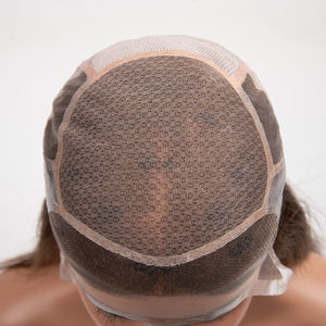 Pelucas sin pegamento balayage rubio ceniza, pelucas médicas de cabello humano, pelucas sin pegamento de PU con piel sintética, cabello virgen europeo sin procesar, pelucas médicas de encaje completo - Product Image 1