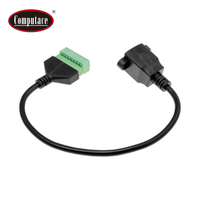 Connecteur femelle RJ45 8P8C, 8 voies, bornes à vis, blindage tressé, PVC, aluminium, câble d'ordinateur à charge rapide 3A, sans soudure