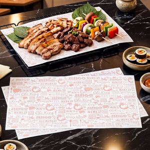Papel de Envolver Kraft con Impresión de Logotipo Personalizado, Papel Antigrasa para Envolver Carne, Barbacoa y Sándwiches - Product Image 3