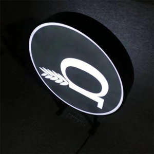 Parete <span class=keywords><strong>Led</strong></span> light box doppio lato segno di figura rotonda all'aperto segni light box - Product Image 3