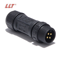 Connecteur aviation étanche LLT M12 2 3 4 broches mâle/femelle pour éclairage horticole