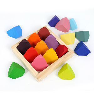 Beech Wood Corner Stone Puzzle Building Blocks For Children 4-<b>7</b> Years Old Educational Toy Gift - Product Image 4