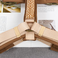 Harnais pour chien personnalisé avec logo, ensemble léger et réglable anti-traction, gilet pour animal de compagnie en cuir PU et nylon, laisse en corde ronde