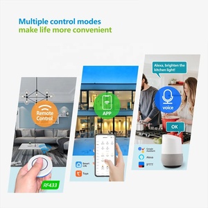 110V 220V Wifi RF chuyển đổi thông minh ánh sáng không Dây chuyển đổi mô-đun 2 nút tường chuyển đổi điều khiển bằng giọng nói cho bóng đèn LED(2 + 1 bộ) - Product Image 2
