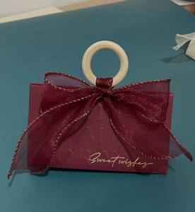 Boîte à bonbons triangulaire de luxe couleur champagne, coffret cadeau en bois pour bagues de mariage, idéal pour cérémonies et banquets de mariage - Product Image 3