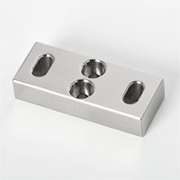 Plaque de montage réglable en acier inoxydable anti-corrosion de haute précision, usinée CNC sur mesure, avec trou fraisé, pour caméra de vision et applications pneumatiques