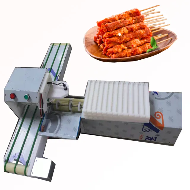 Shish 케밥 만드는 기계 양고기 고기 꼬치 입고 기계 souvlaki 꼬치 기계