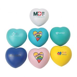 PU Foam Custom Shape Heart Stress <b>Ball</b> with Custom Logo for 5-7 Year Olds-Stress Relieving Toy - Product Image 4