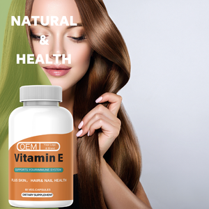 OEM/ODM 400mg <span class=keywords><strong>Vitamin</strong></span> <span class=keywords><strong>E</strong></span> alami kapsul Softgel Halal bersertifikat antioksidan untuk pertumbuhan rambut dewasa dan perawatan kulit - Product Image 3