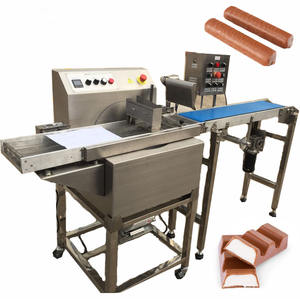 8kg Automatic Chocolate Enrobing <b>Machine</b> for Cookie Biscuit Commercial Chocolate <b>Coating</b> <b>Machine</b> With Conveyor - Product Image 3