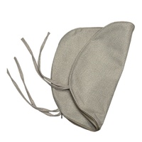Housse de siège amovible aspect lin pour chaise de mariage à dossier en X