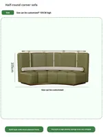 Chaise rembourrée jaune moutarde, canapé de restaurant, mobilier pour hôtels, cafés, chaînes de restaurants, salles d'exposition