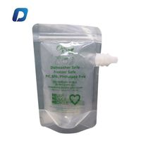Pochette à bec kraft de qualité alimentaire personnalisée en plastique PET/BOPP avec bouchon en feuille d'aluminium pour l'emballage de boissons liquides à base de confiture de jus