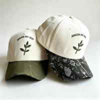 Casquettes de baseball unisexes en coton éponge lavé personnalisées, imprimé camouflage sportif, broderie feuille, pour la chasse et le camping en plein air, vente en gros