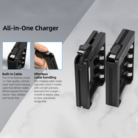 Chargeur de batterie XTAR C4-AA avec câble intégré et 4 piles AA rechargeables de 1,5 V (référence 3960), léger et portable, garantie 24 mois