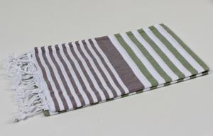 Serviette turque à rayures 100 coton, haute qualité et meilleur prix, serviette de plage, serviette de bain, paréo - Product Image 2