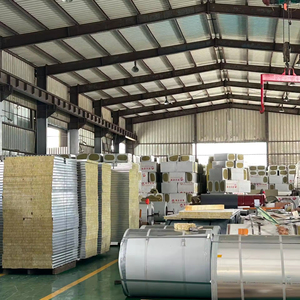 Panneau mural en laine de roche ignifuge de qualité A1, solution d'ingénierie <span class=keywords><strong>anti</strong></span>-corrosion AZ150, 75 mm, pour la base de Trinité-et-Tobago - Product Image 5