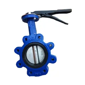 2.5" EPDM Seat DN100 Cast Iron SS 410 Stem CF8 Disc Handwheel Lug Type D971X-16Q Butterfly Valve