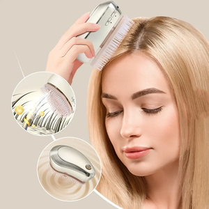 Phun dưỡng ẩm rung massage điện đầu massage lược điện nano phun tóc làm mịn lược cho chăm sóc da đầu - Product Image 2