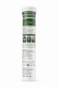 Comprimés effervescents naturels de marque privée Greens, formule quotidienne essentielle pour la nutrition et la détoxification, paquet de 20 comprimés - Product Image 3