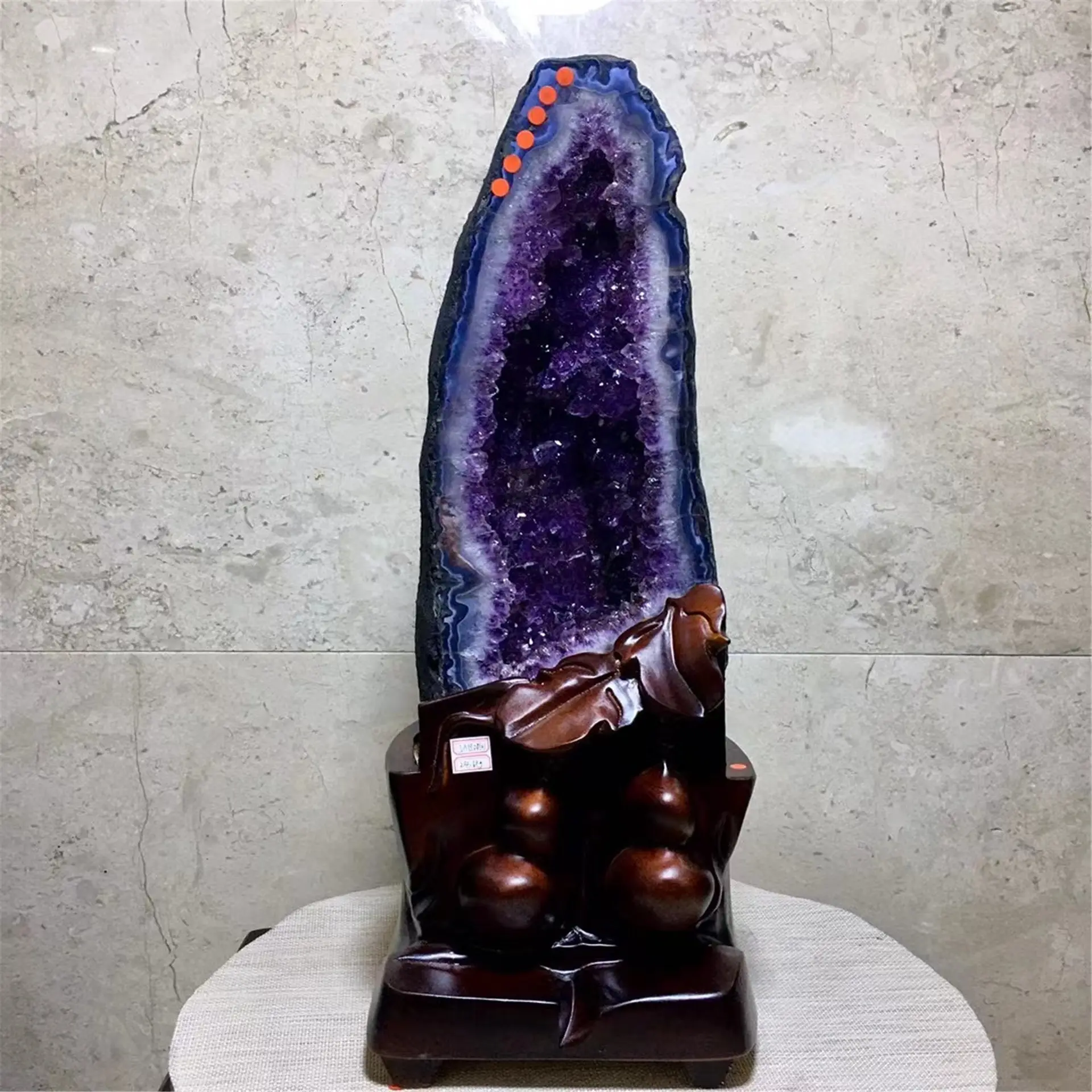 Wholesale Natural Reiki Amethyst Geode Cluster Large Furnishing articles Crystal Decorative for Sale