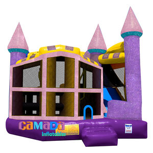 Équipement de <span class=keywords><strong>location</strong></span> de fête 5 en 1 Jumpy House Maison de rebond gonflable Maisons gonflées Château de rebond et toboggan Commercial Enfants Adultes - Product Image 5