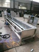 HUAGANG Industriële Commerciële Groente Fruit Was- en Droogmachine Model MQX-4000 Motor Luchtbelreiniging SUS304 RVS