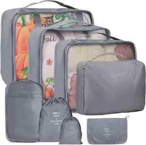 6 Set Packing Cubes Travel Luggage Packing Organizers Set <b>Compression</b> Storage Shoe <b>Bag</b> Clothing Underwear <b>Bag</b> - Product Image 6